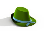 green hat