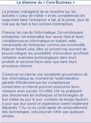 dilemne du core business