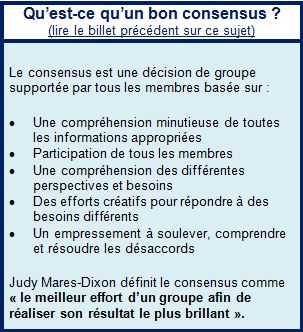 qu'est-ce qu'un bon censensus?