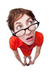Geeky Unsure Woman