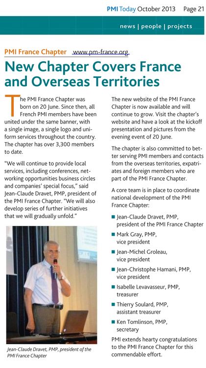 PMI Today - October - PMI France