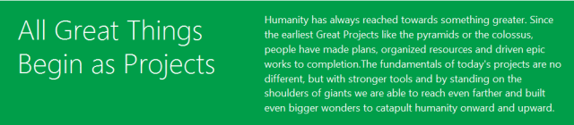 Great Projects Campaign