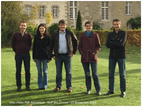 De gauche à droite : David Cherruaud (Nantes), Laurence Tanguy (Caen), Martial Bellec (Rennes-VP Atlantique), Elodie Descharmes (Lannion), Jean Paul Accarie (Rennes).Absents : Darin Beach (Rennes), Pascal Walbrou (Caen)