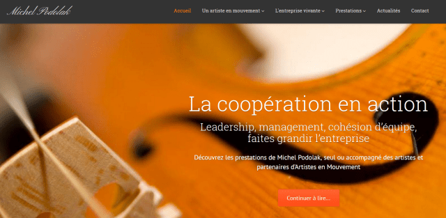 Visitez son nouveau site web